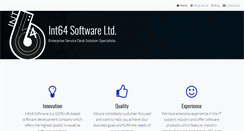 Desktop Screenshot of int64software.com